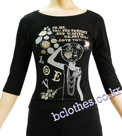 댄스 여자 티셔츠 댄스복 